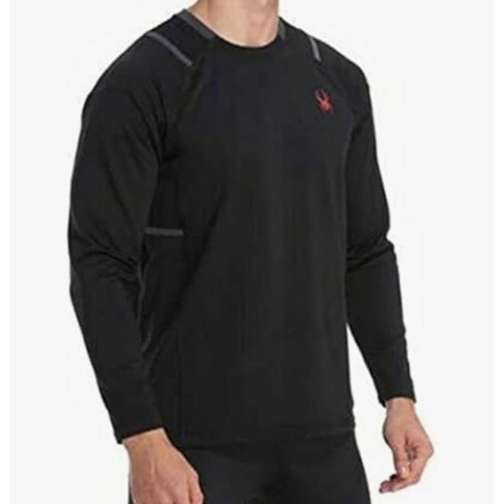 Spyder Black‎ Long Sleeve ProWeb Activewear Top Athletic XL Athleisure Sports